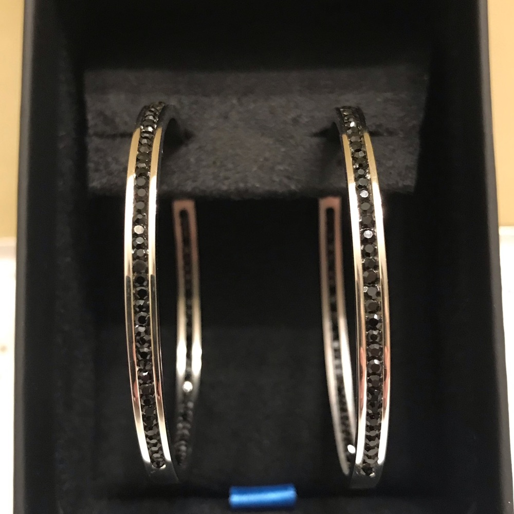 Large hoop earrings